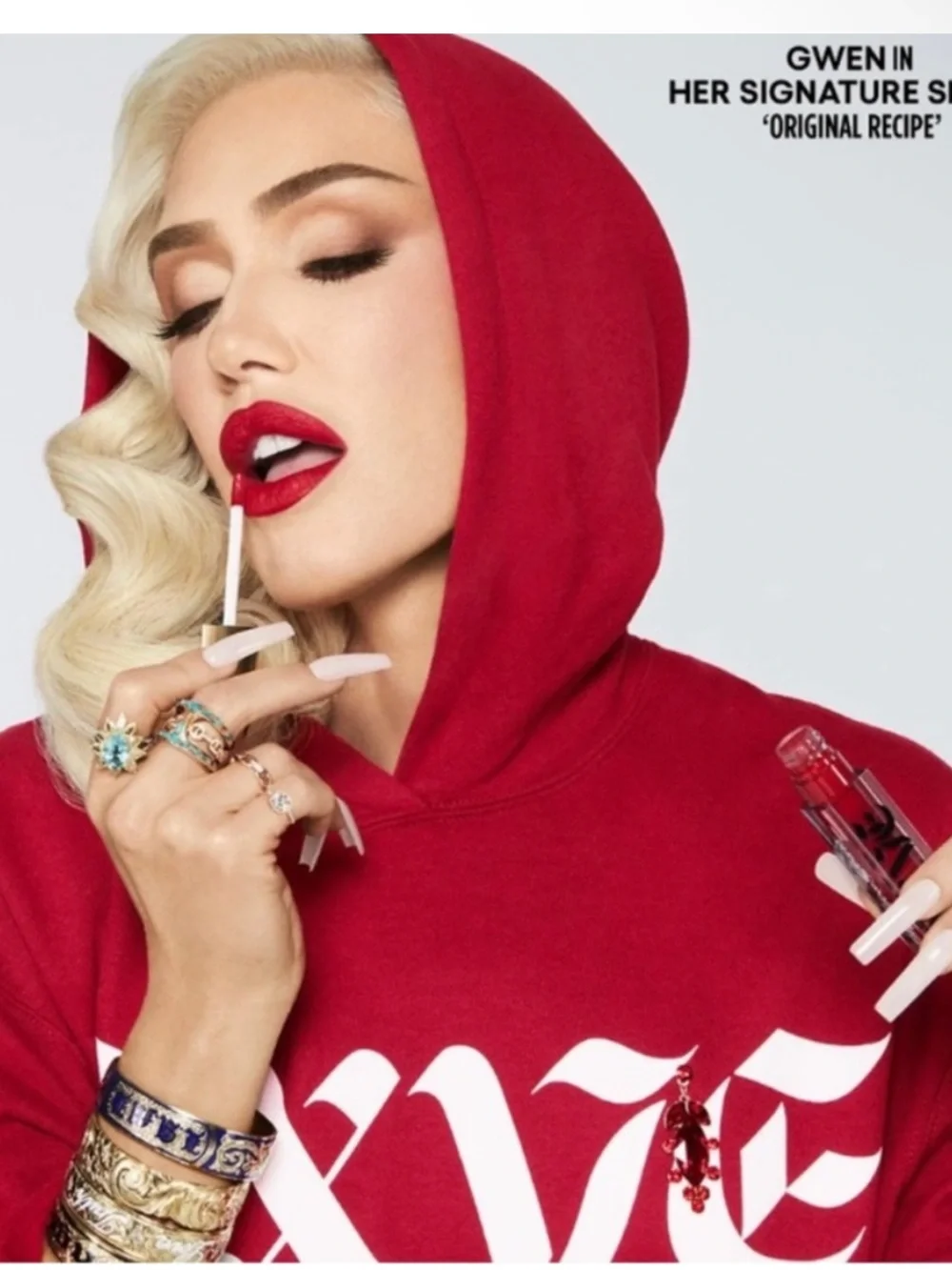 GXVE Original RecipeLiquid Lipstick Transfer Proof Red Lipstick NIB